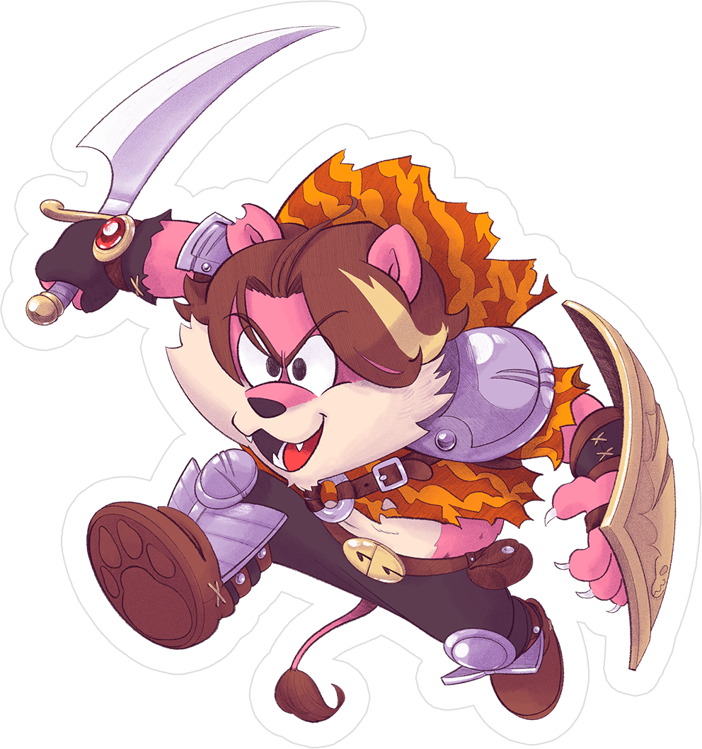 Furry Grumps - GrumpQuest Arin Sticker