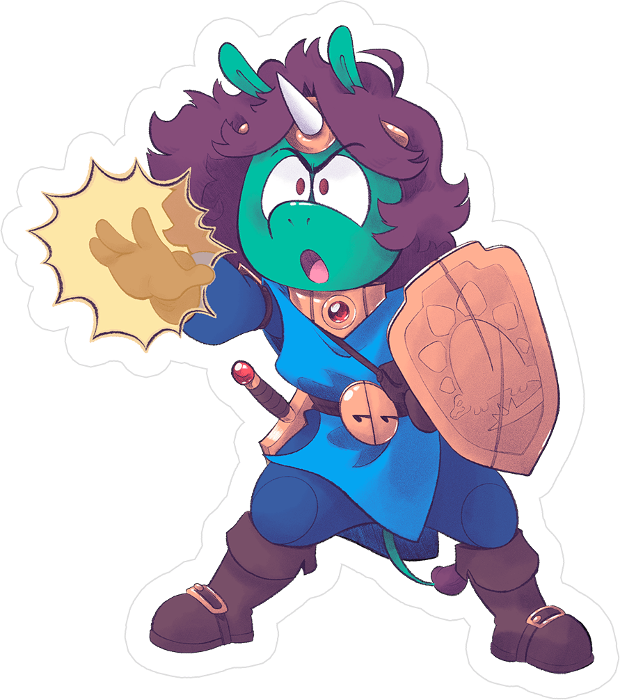 Furry Grumps - GrumpQuest Dan Sticker