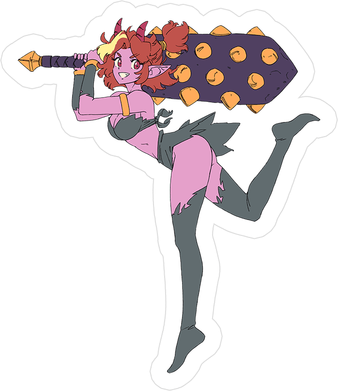 Game Gyaru - Oni Arina Sticker