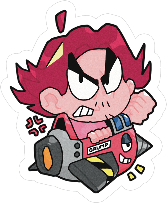 Game Grumps - Arin Robo-ride Sticker