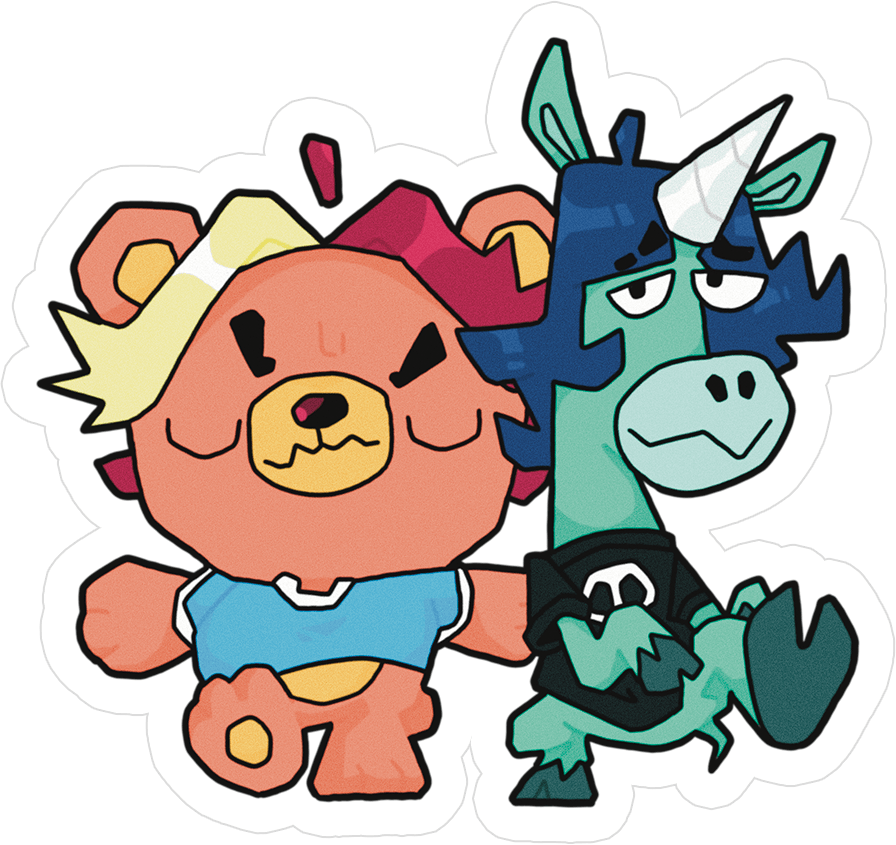 Furry Grumps - Cafzka Furry Grumps Sticker