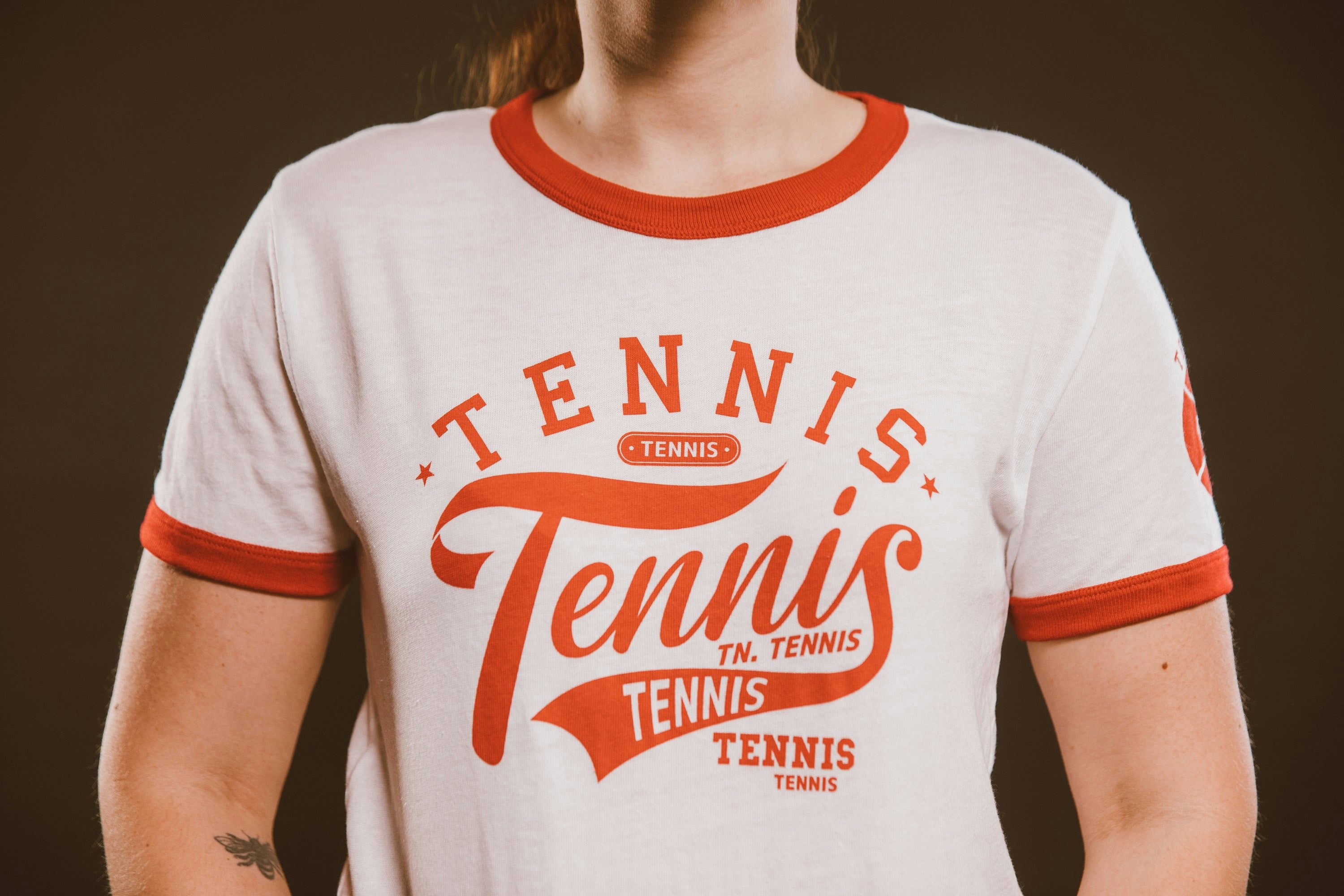 Game Grumps "Tennis" Unisex Ringer Tee (White/Red Variant)