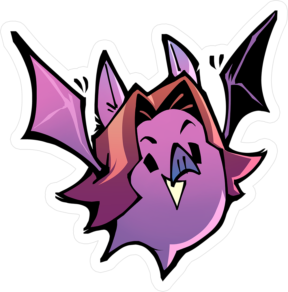 Ghoul Grumps - Bat Arin Sticker