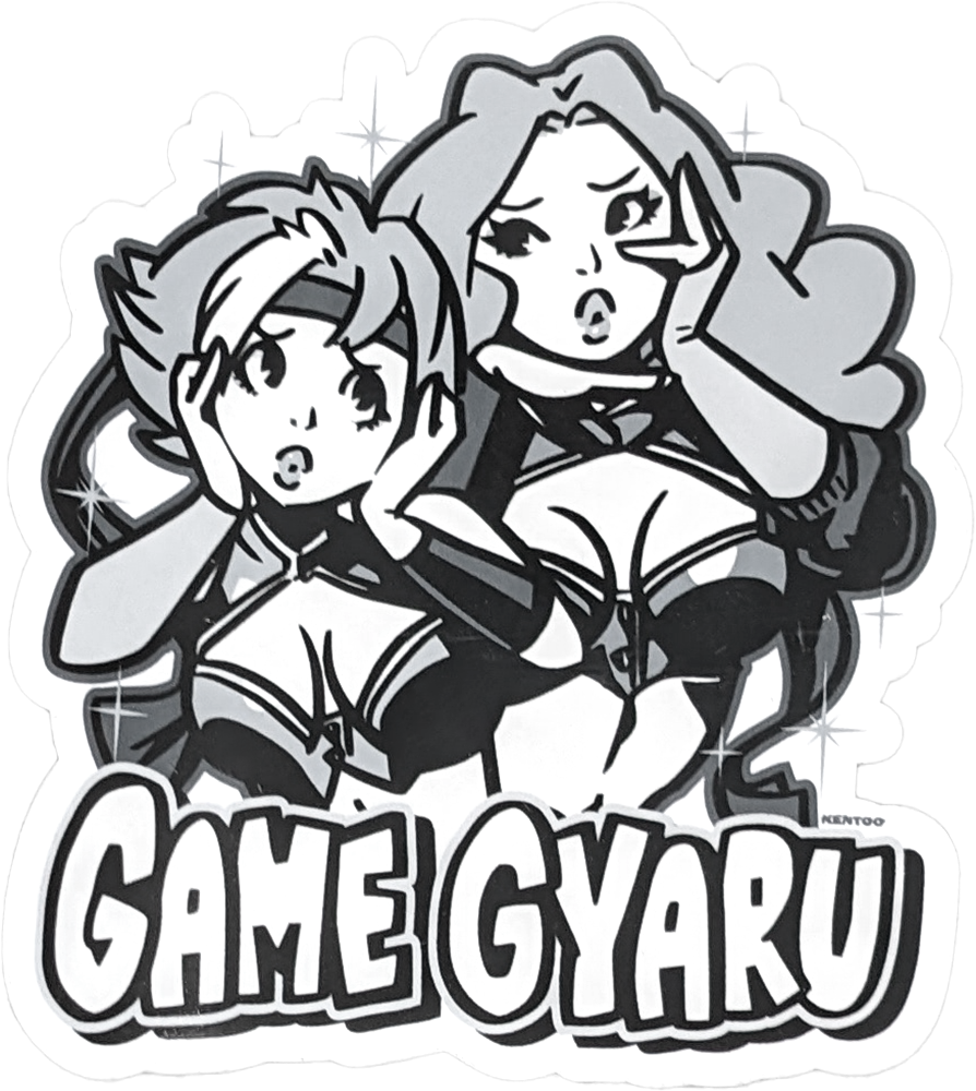 Game Gyaru - Kentoo B/W Sparkles Sticker