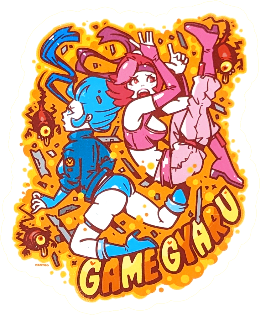 Game Gyaru - Kentoo Falling Sticker
