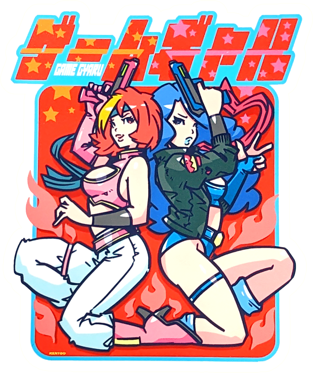 Game Gyaru - Kentoo Blasters Sticker