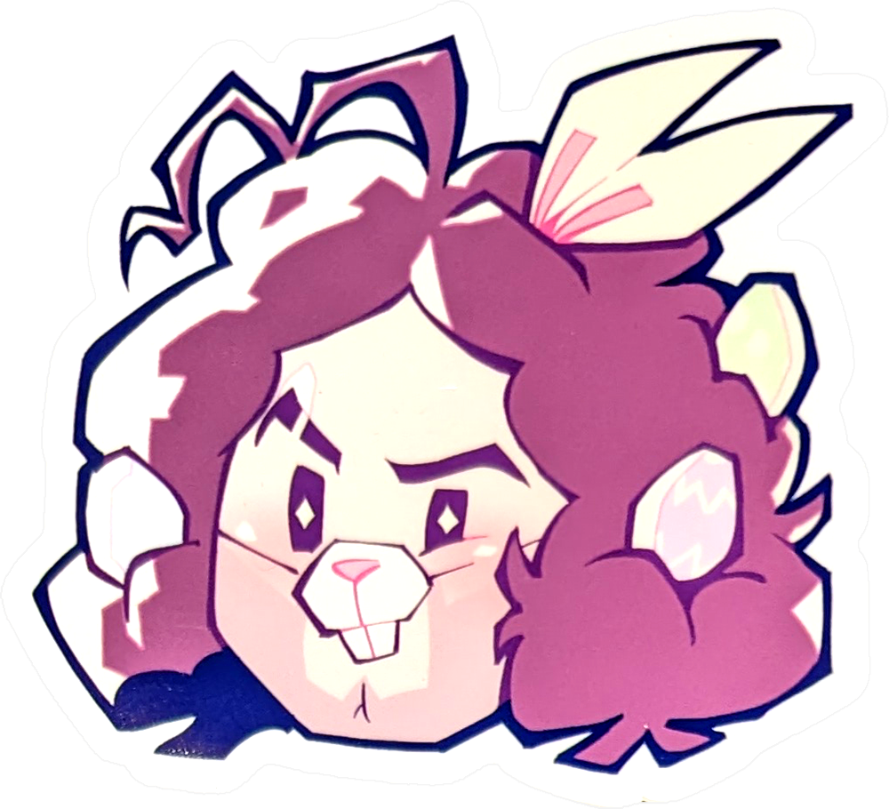 Game Grumps - Bunny Dan Head Sticker