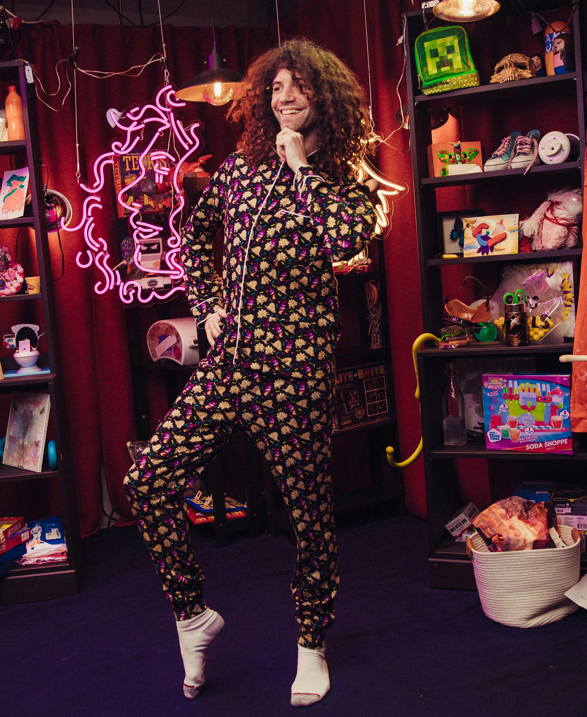 The Ten Minute Power Hour - Dinos and Cups Pajama Pants