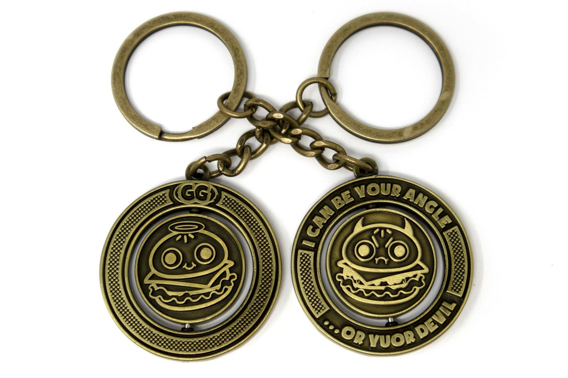 "I Can Be Your Angle..." Burgie Spinning Keychain